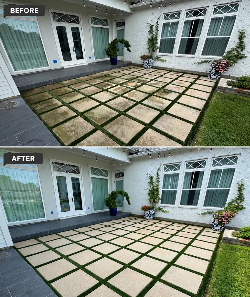 Paver patio restoration — New Iberia